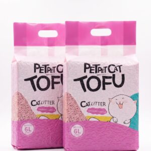 Arena para gatos biodegradable tofu pack x2