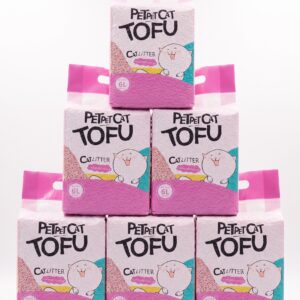 Arena para gatos biodegradable tofu pack x6